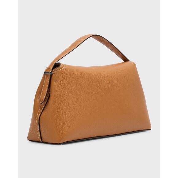 Toteme T-Lock Top Handle Bag in Pebble Grain Leather - L Tan - Picture 5 of 6